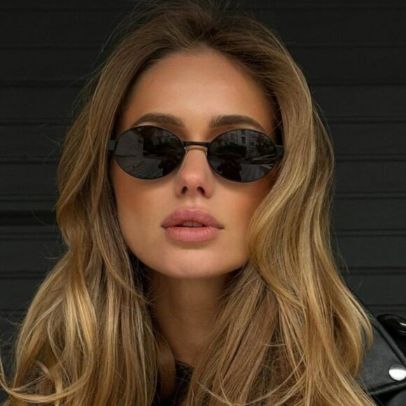 NWT SAINT LAURENT BLACK WOMEN SUNGLASSES - Picture 1 of 6